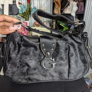 Source Unknown Black G-Emblem Shoulder Bag